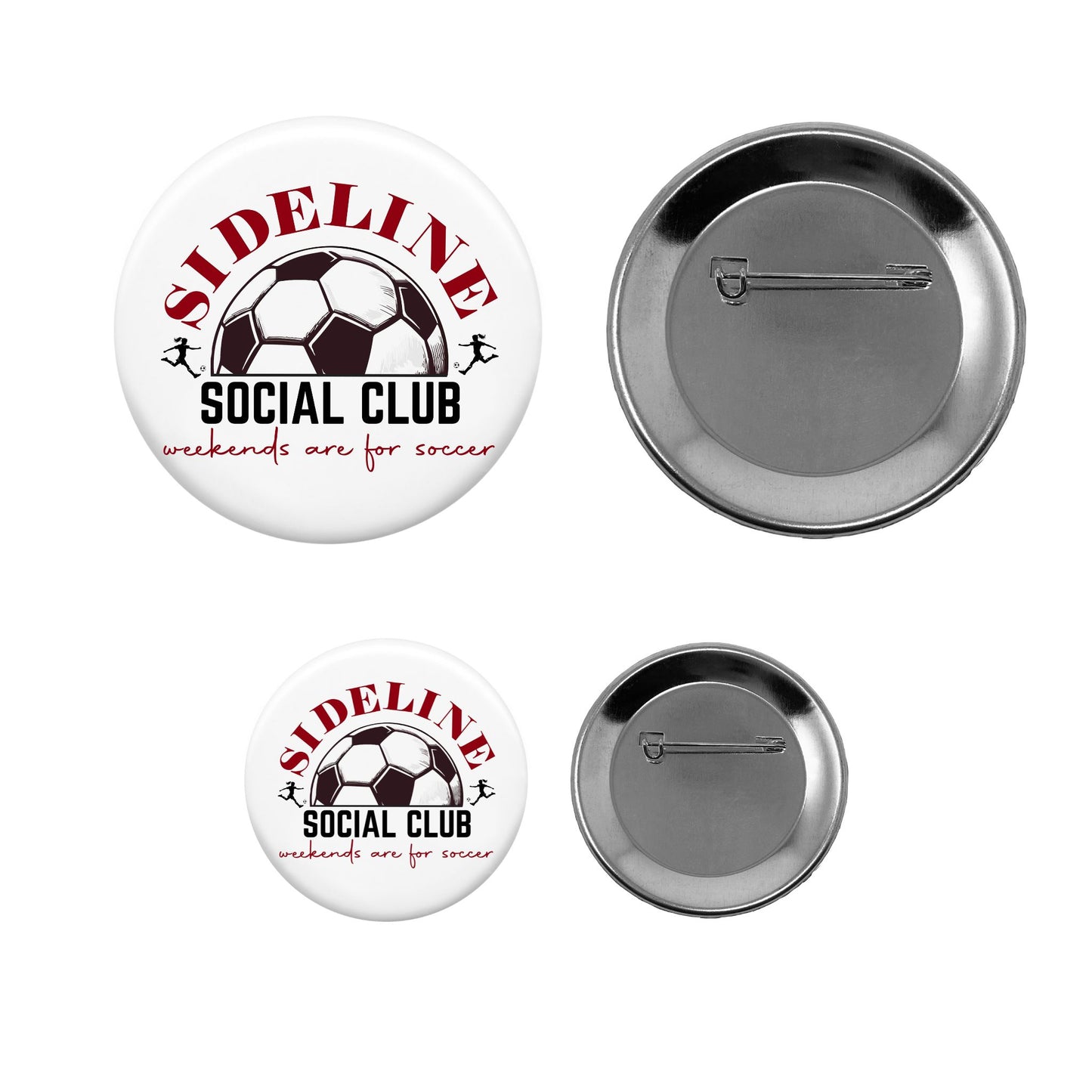 Pin-Back Button - Sideline Social Club (Girls)