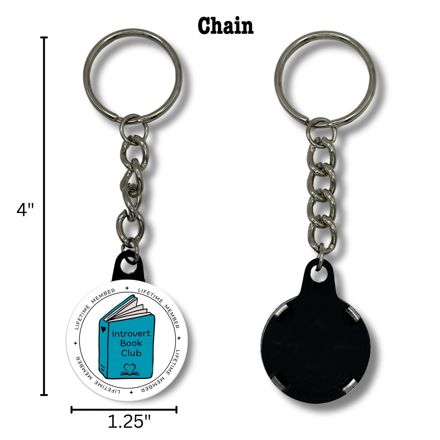 Keychain - Introvert Book Club