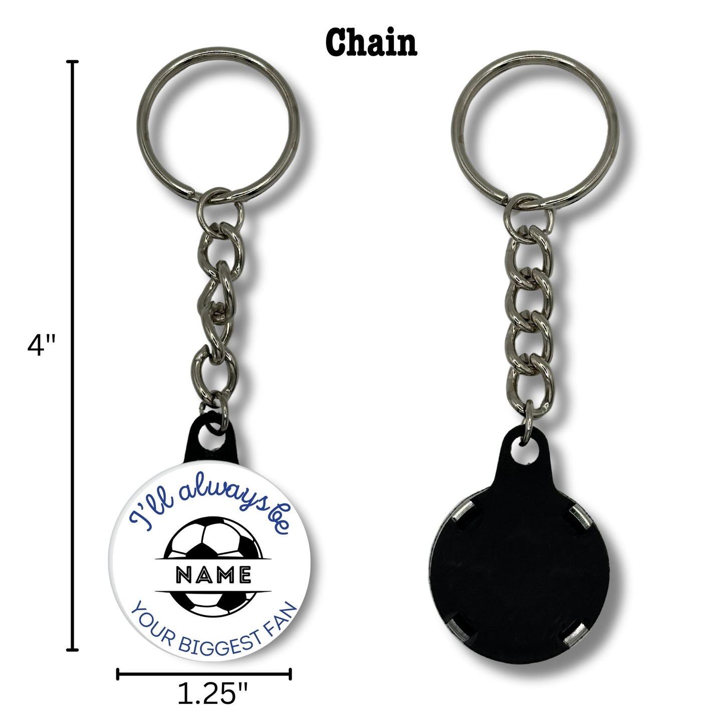Custom Keychain - 4 Styles to Choose From