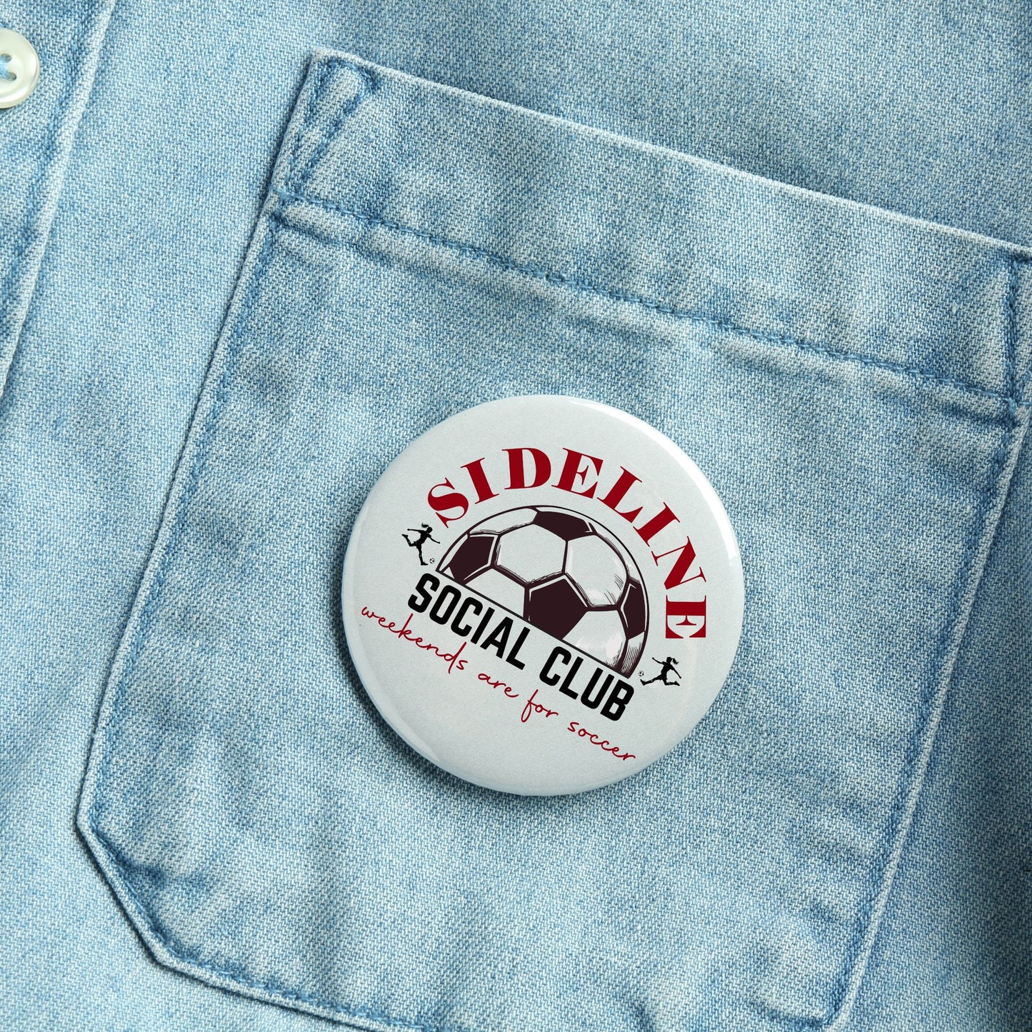 Pin-Back Button - Sideline Social Club (Girls)