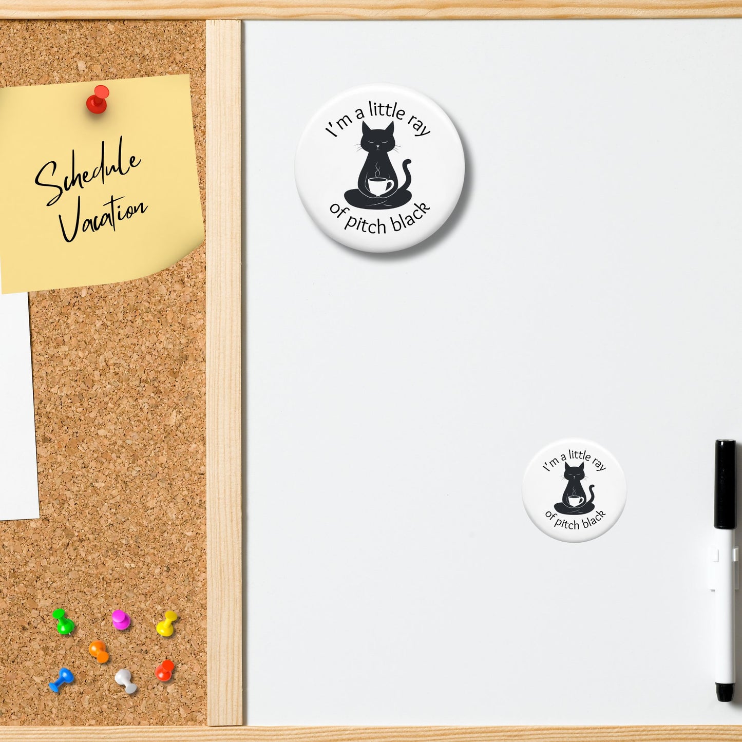 Decorative Magnet - Little Ray of Pitch Black