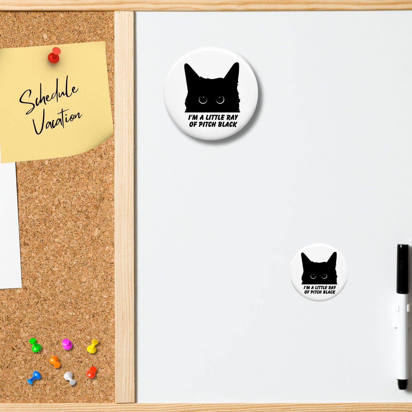 Decorative Magnet - Little Ray of Pitch Black