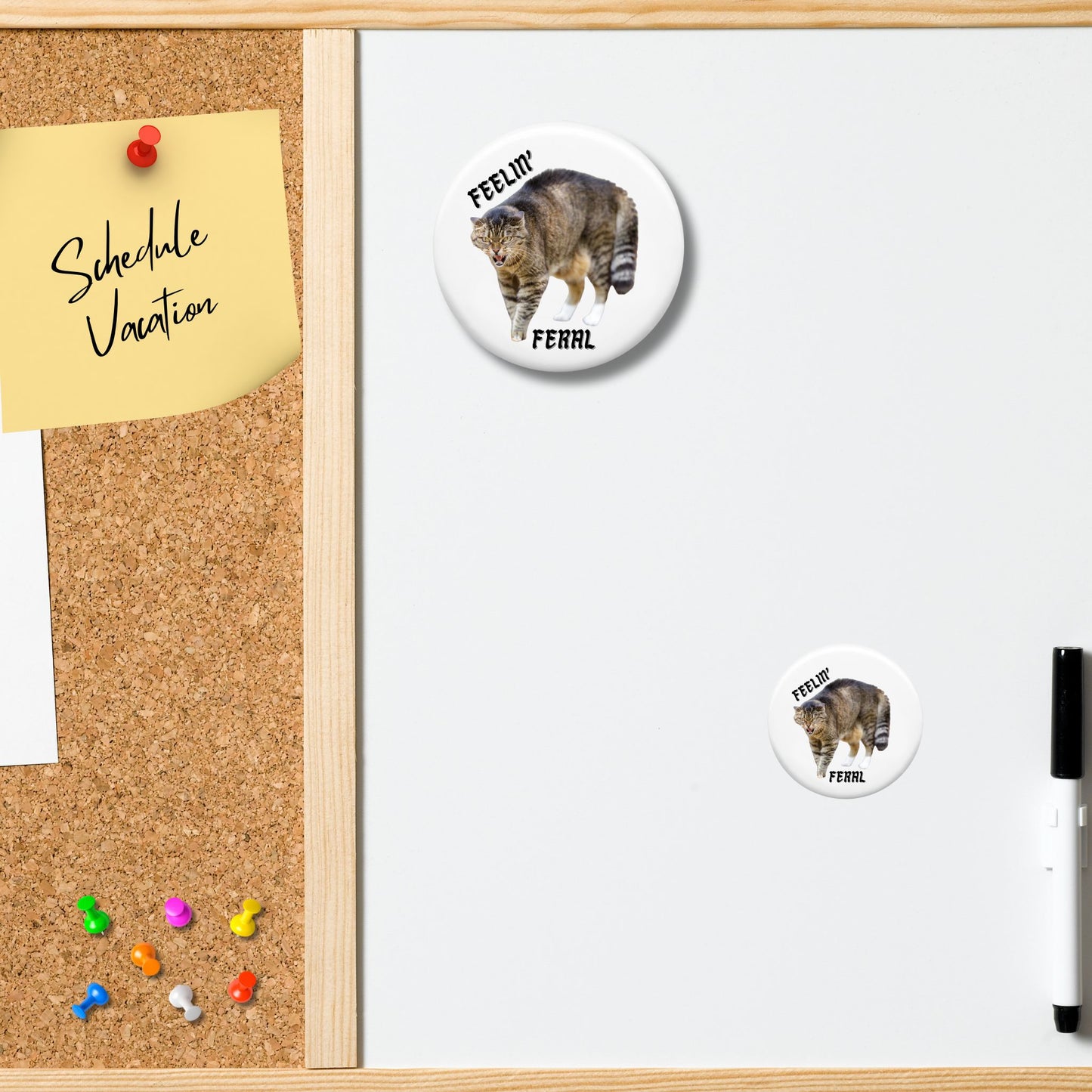 Decorative Magnet - Feelin' Feral (Cat)