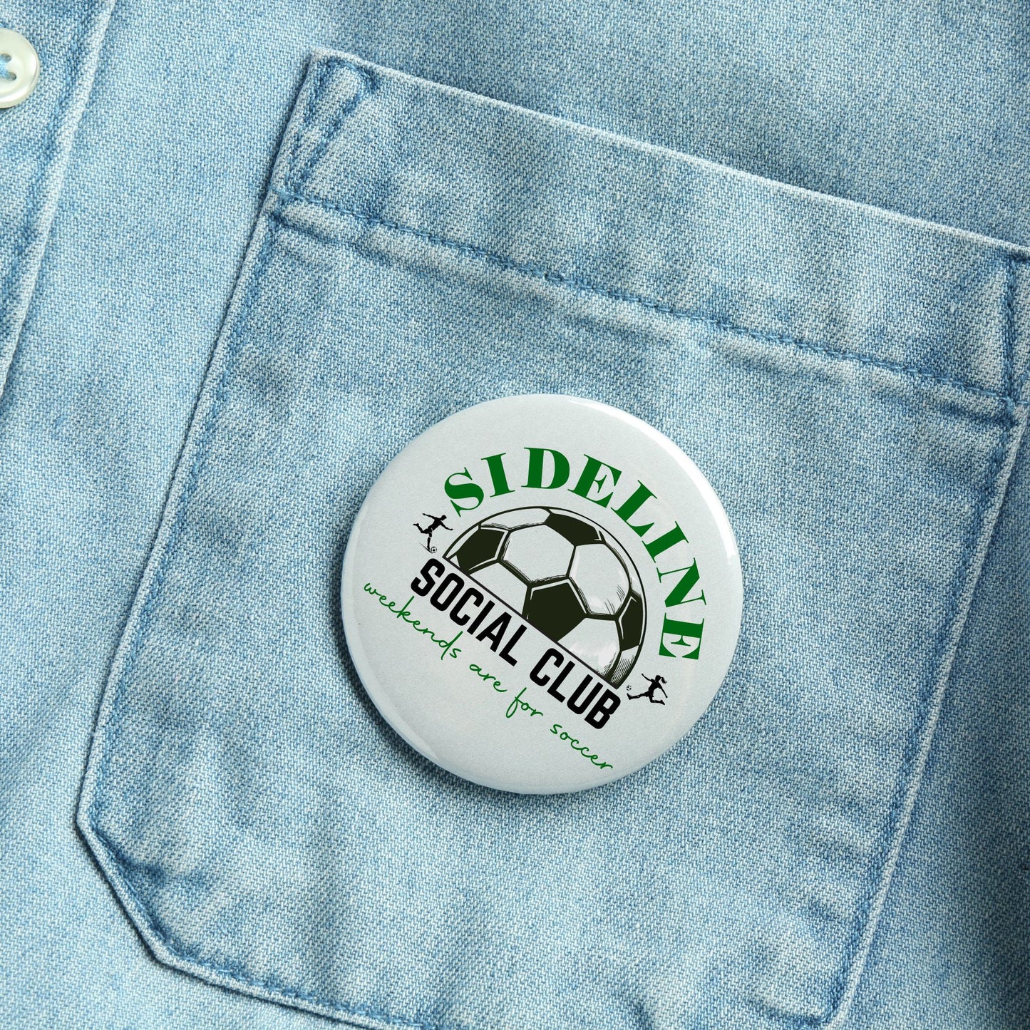 Pin-Back Button - Sideline Social Club (Co-Ed)