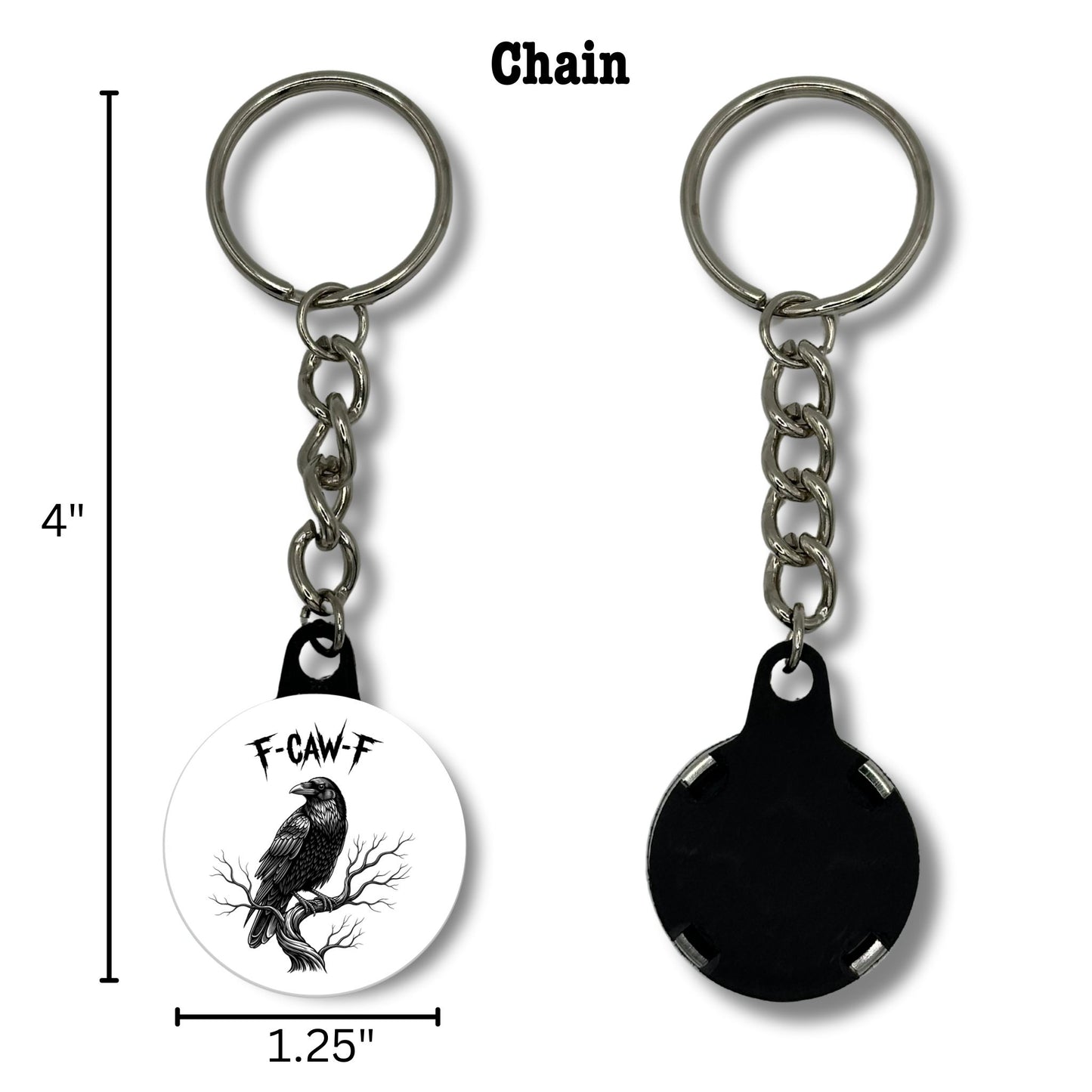 Keychain - Grumpy Crow