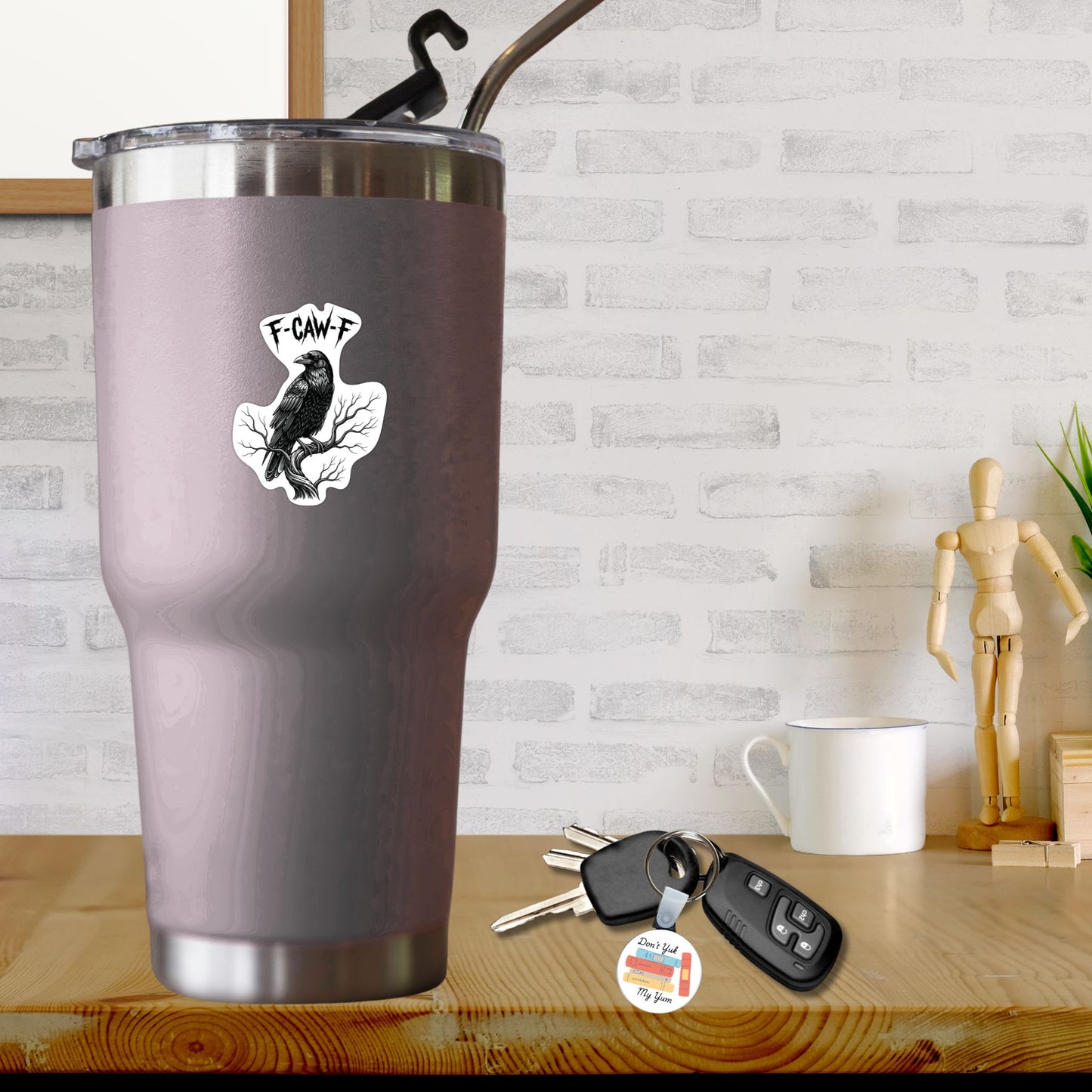 Vinyl Sticker 2.5" - Grumpy Crow