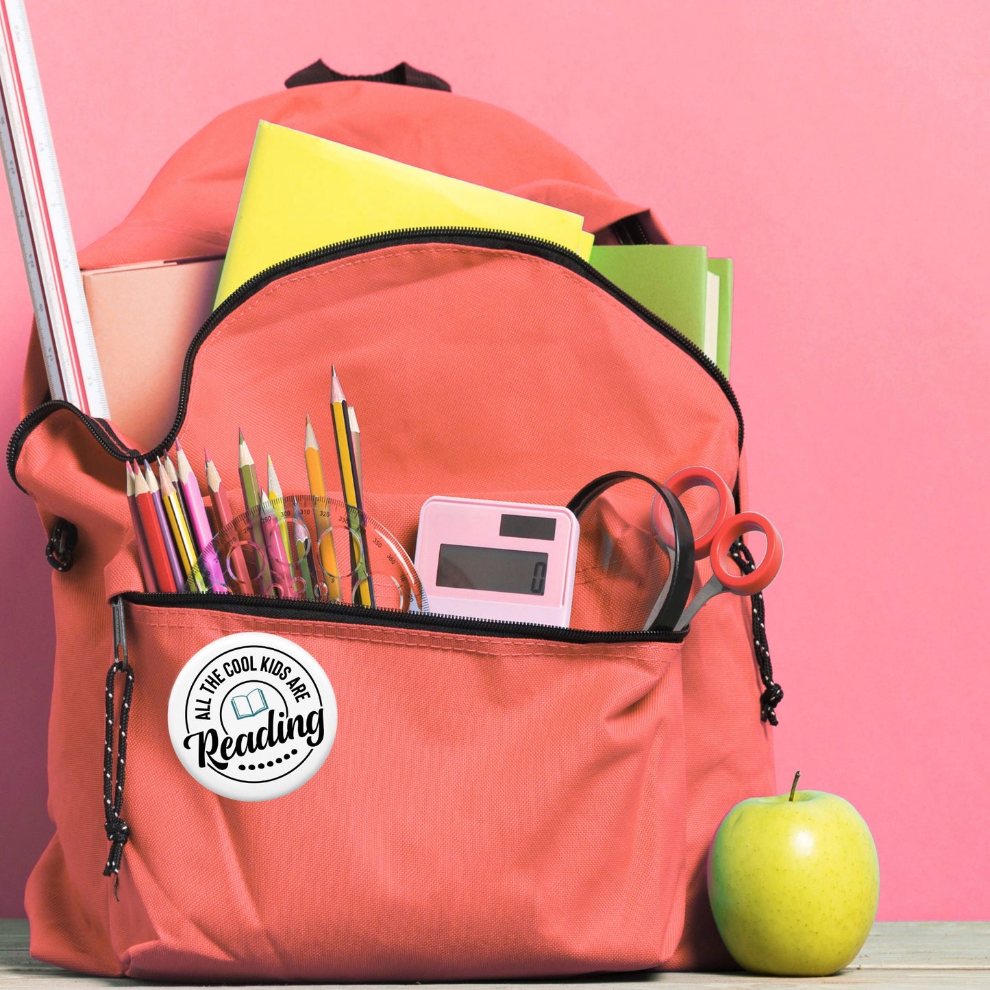 Pin-Back Button - All the Cool Kids are Reading