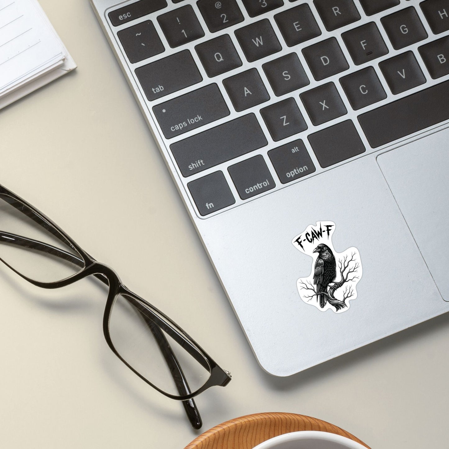 Vinyl Sticker 2.5" - Grumpy Crow