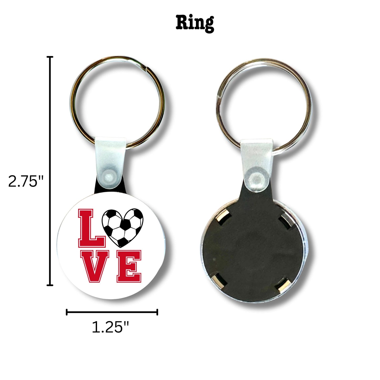 Keychain - Love Soccer