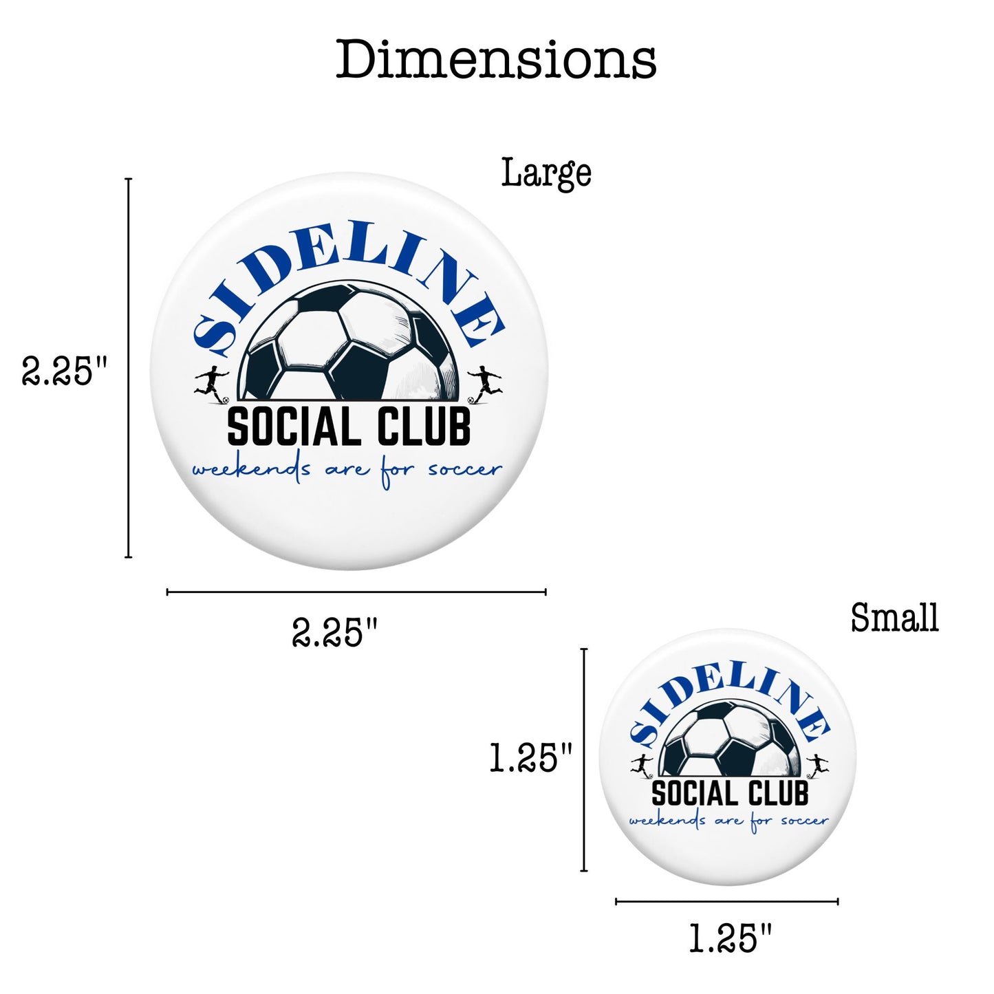 Pin-Back Button - Sideline Social Club (Boys)