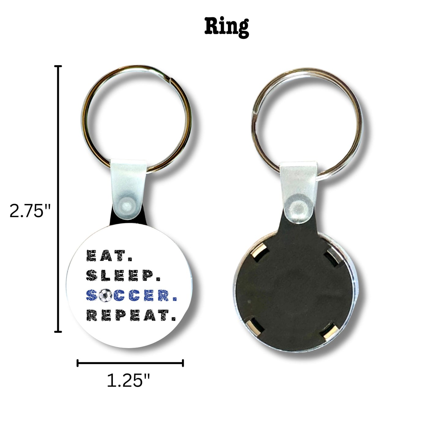 Keychain - Eat Sleep Soccer Repeat