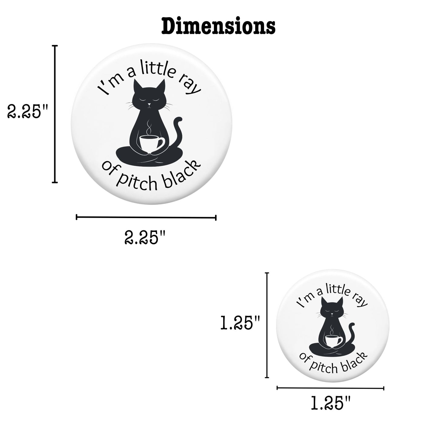 Decorative Magnet - Little Ray of Pitch Black