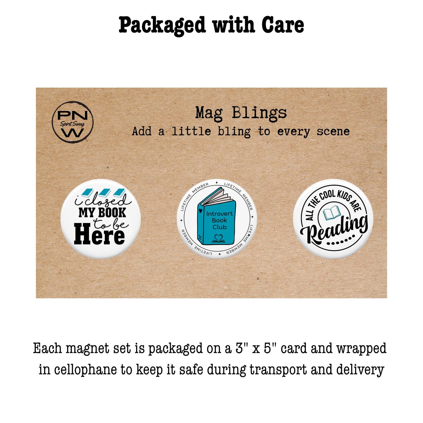 Mini-Magnet Set - Bookish Fun