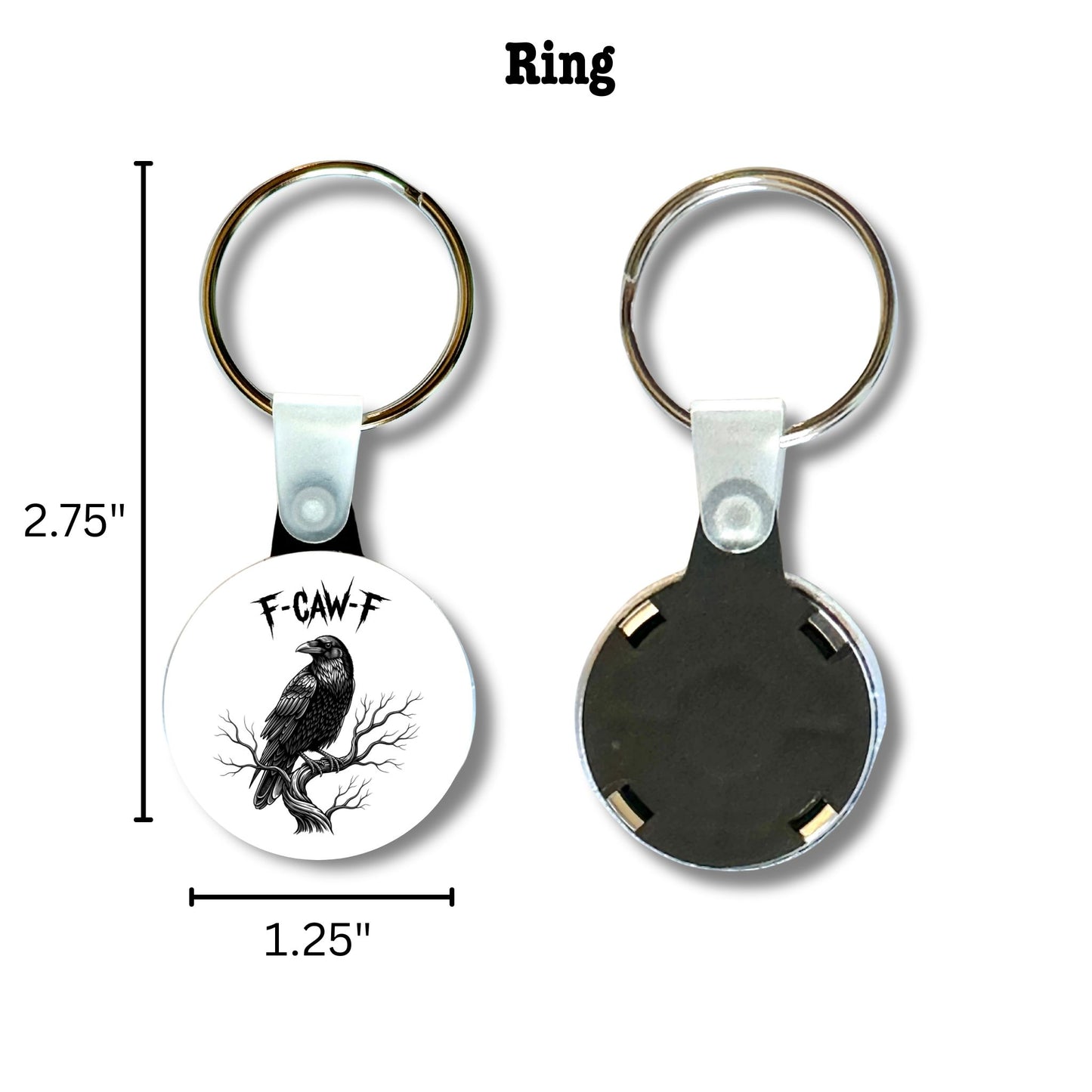 Keychain - Grumpy Crow