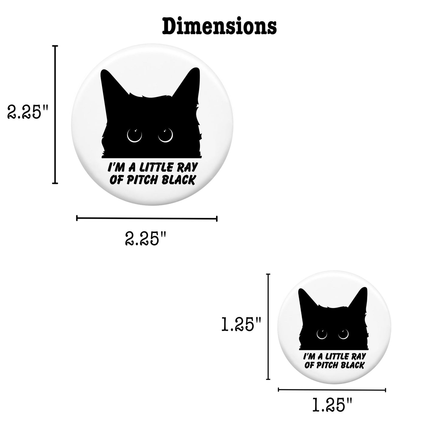 Decorative Magnet - Little Ray of Pitch Black