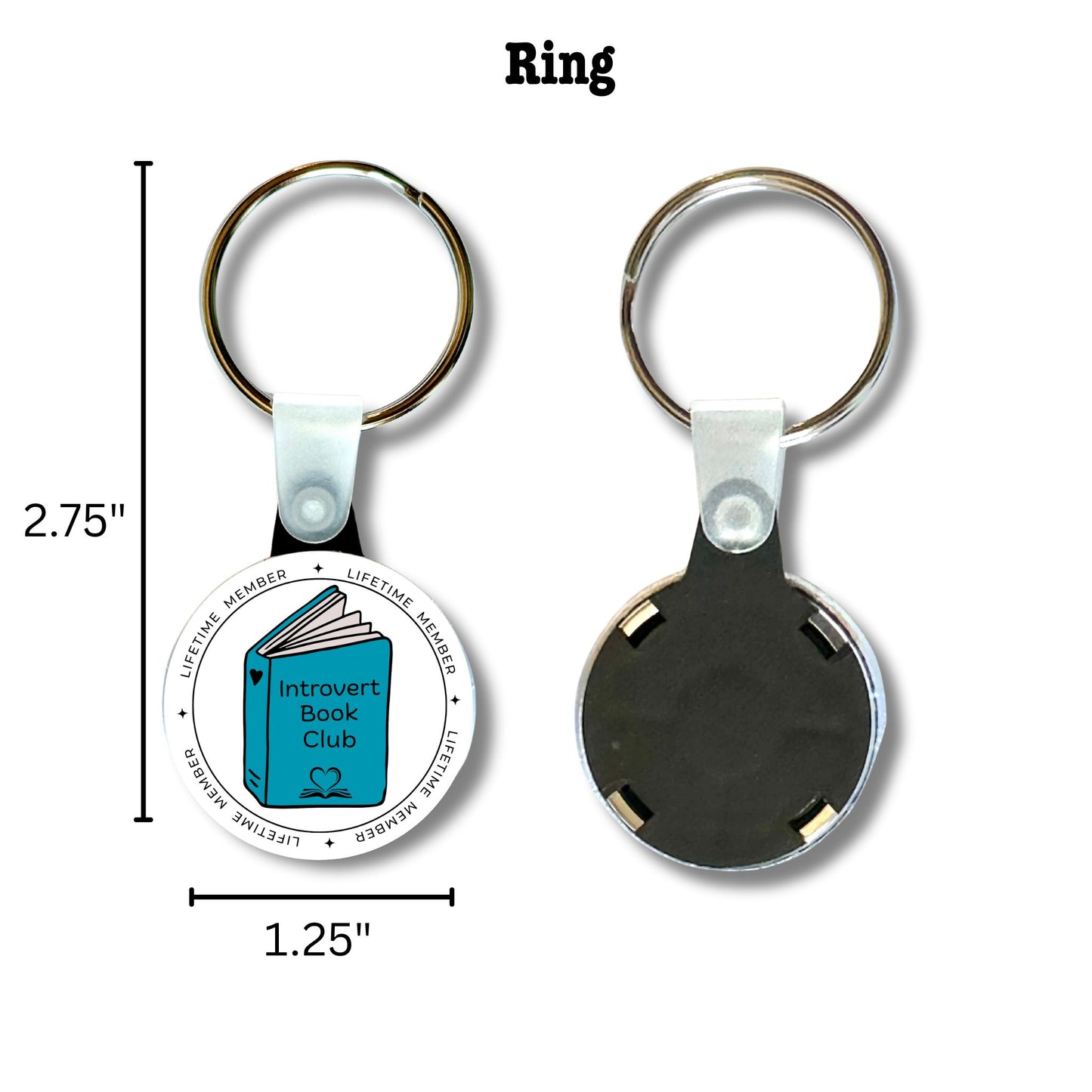 Keychain - Introvert Book Club