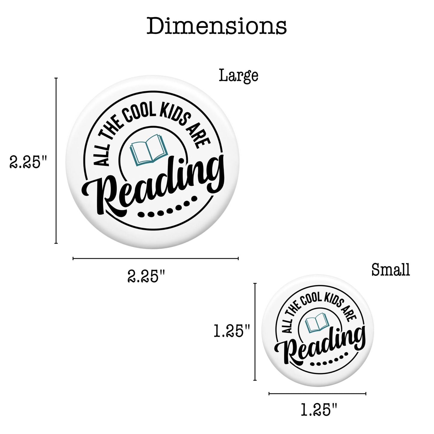 Pin-Back Button - All the Cool Kids are Reading