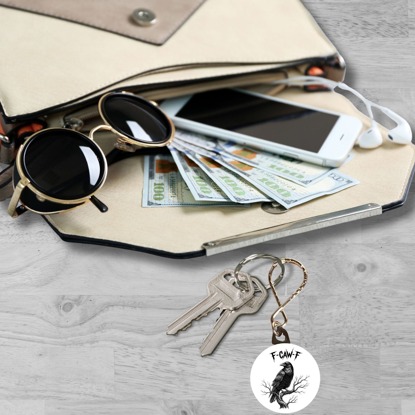 Keychain - Grumpy Crow