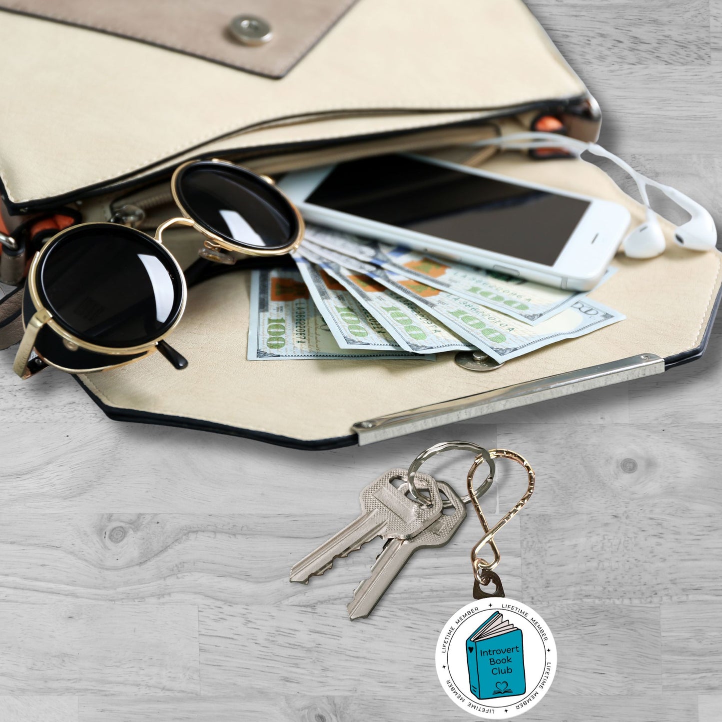 Keychain - Introvert Book Club