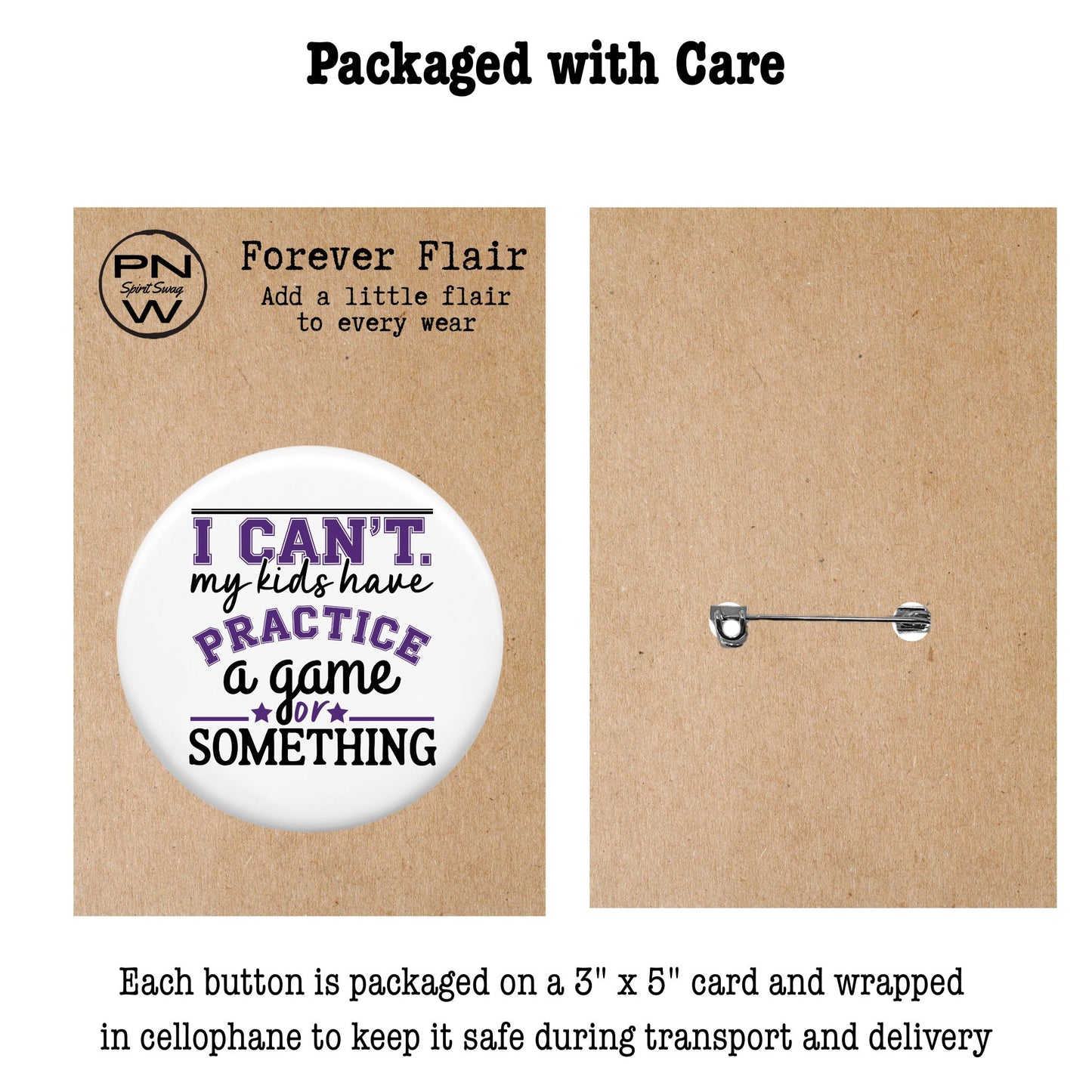 Pin-Back Button - I Can't Kids Have ... (Busy Parent)