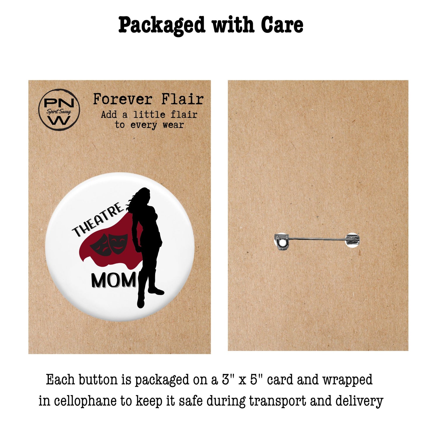 Pin-Back Button - Theatre Mom