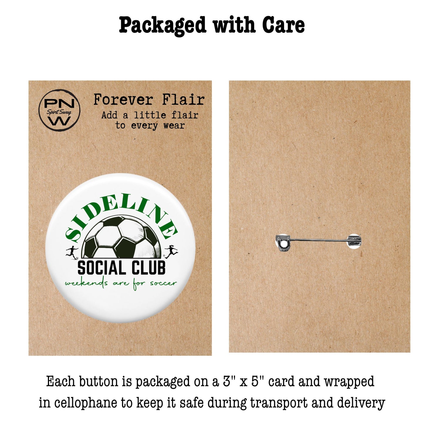 Pin-Back Button - Sideline Social Club (Co-Ed)
