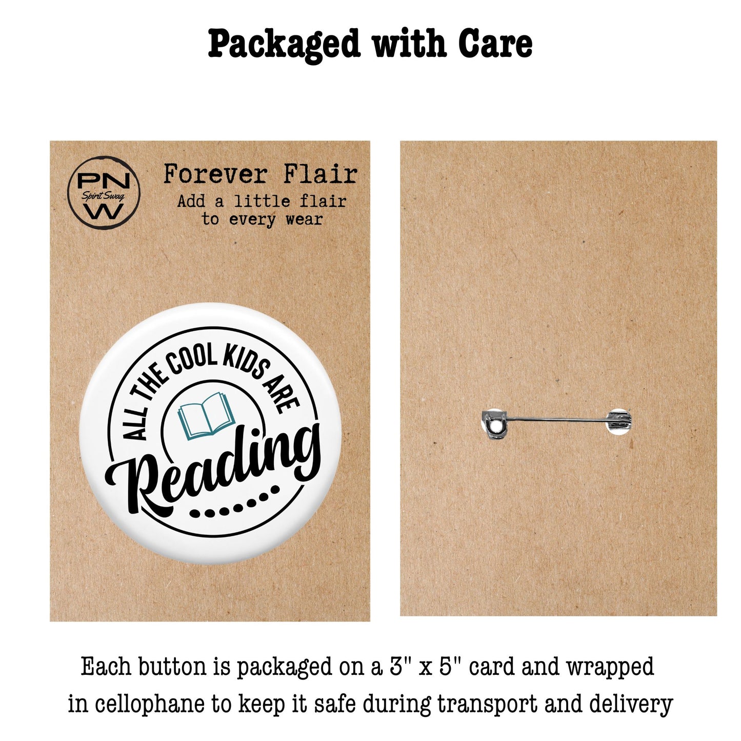 Pin-Back Button - All the Cool Kids are Reading
