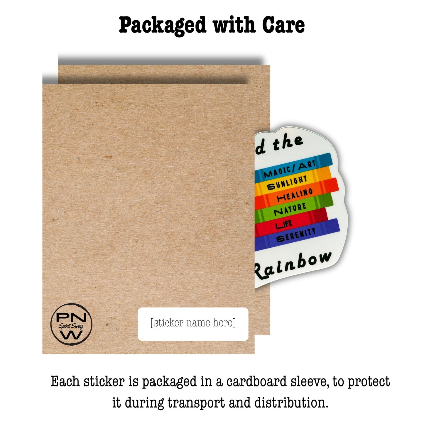 Vinyl Sticker 3" - Read the Rainbow