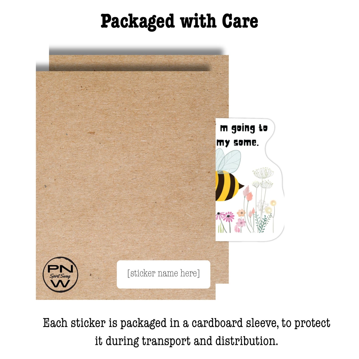 Vinyl Sticker 2.5" - (Not so) Busy Bee