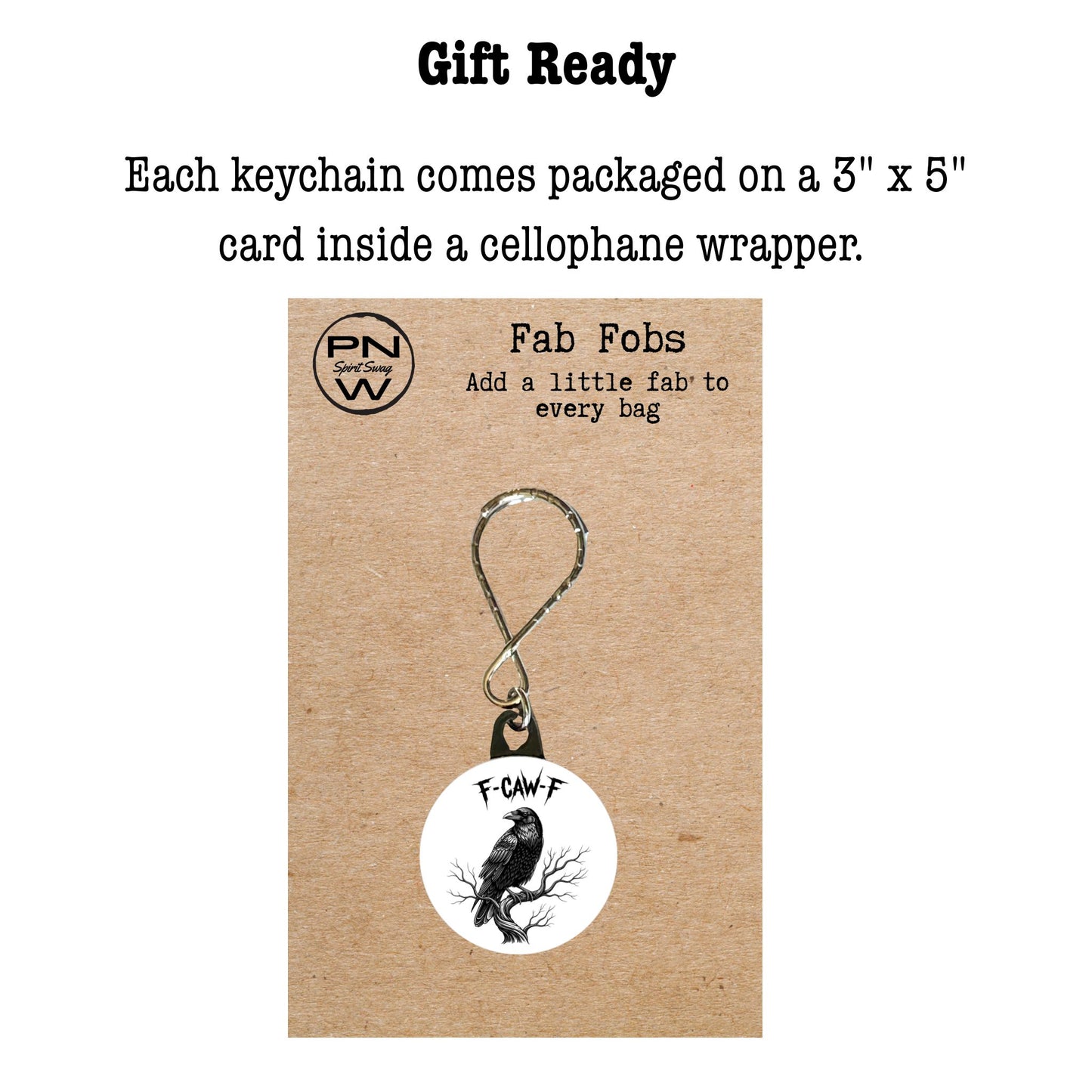 Keychain - Grumpy Crow