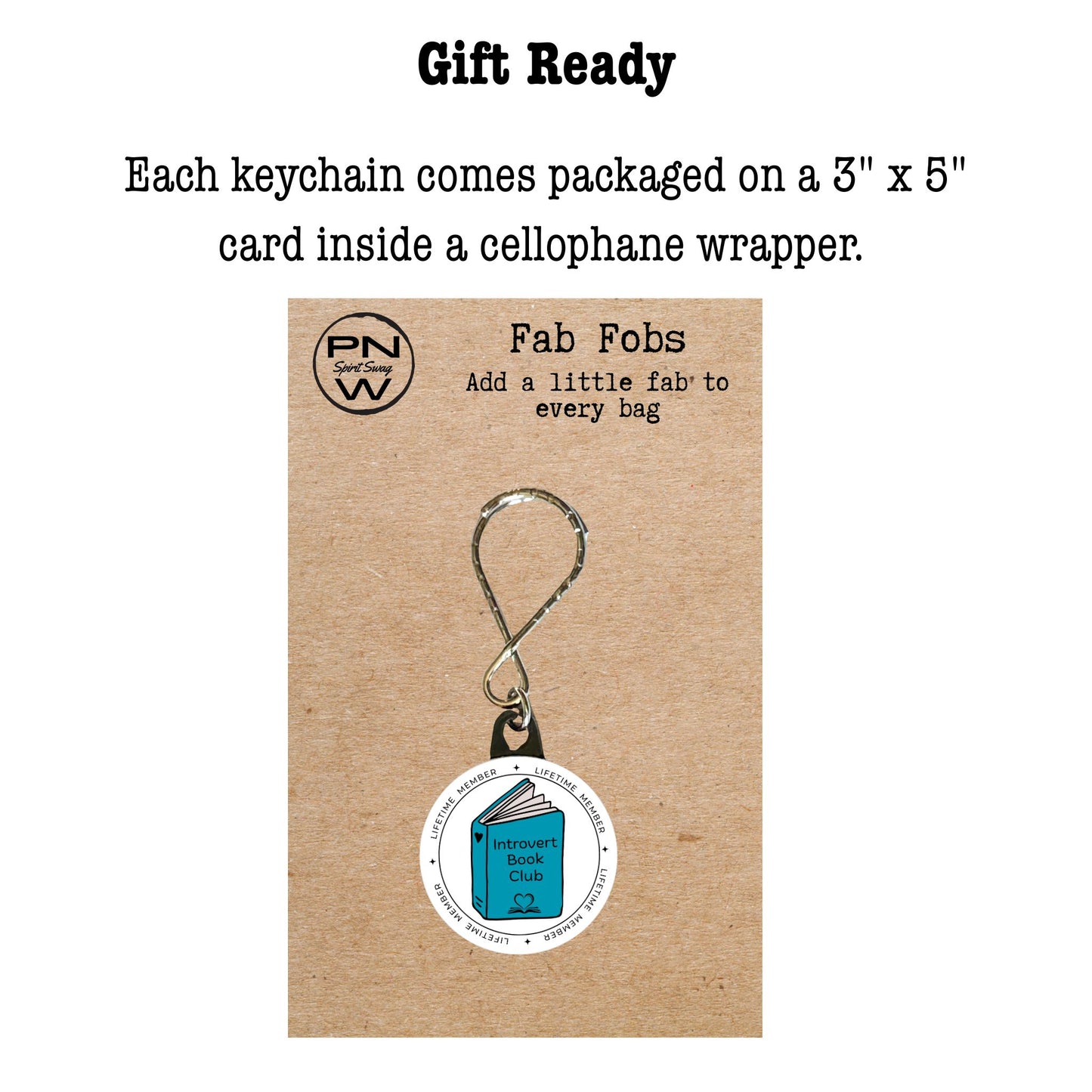 Keychain - Introvert Book Club