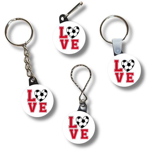 Keychain - Love Soccer