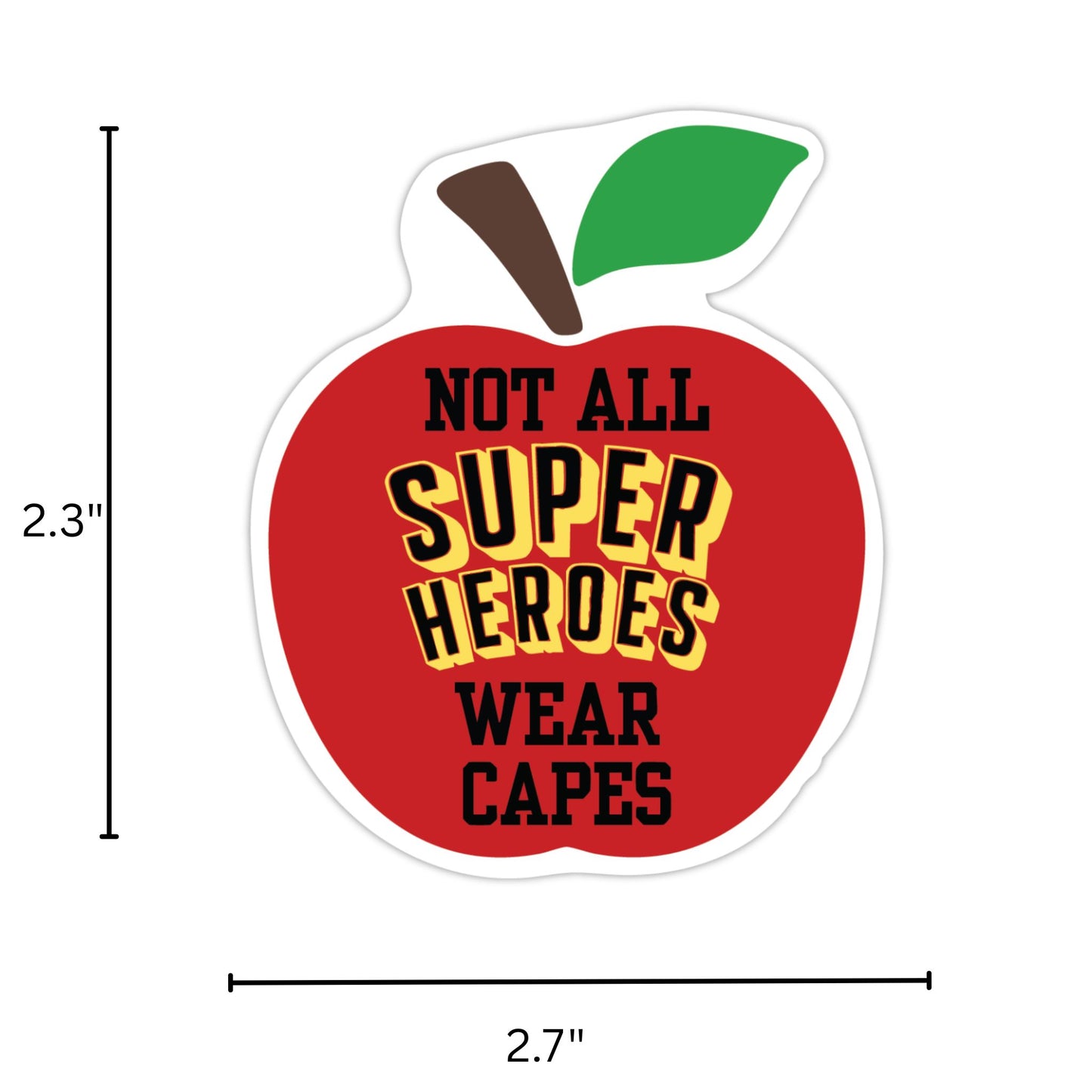 Vinyl Sticker 2.5" - Superhero Teacher
