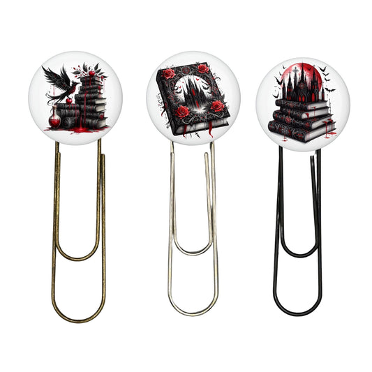 Jumbo Metal Bookmark Set - Dark Gothic Fantasy