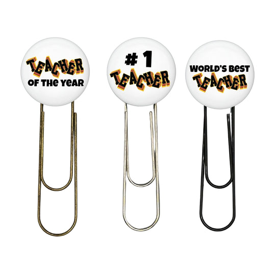 Jumbo Metal Bookmark Set - Best Teacher