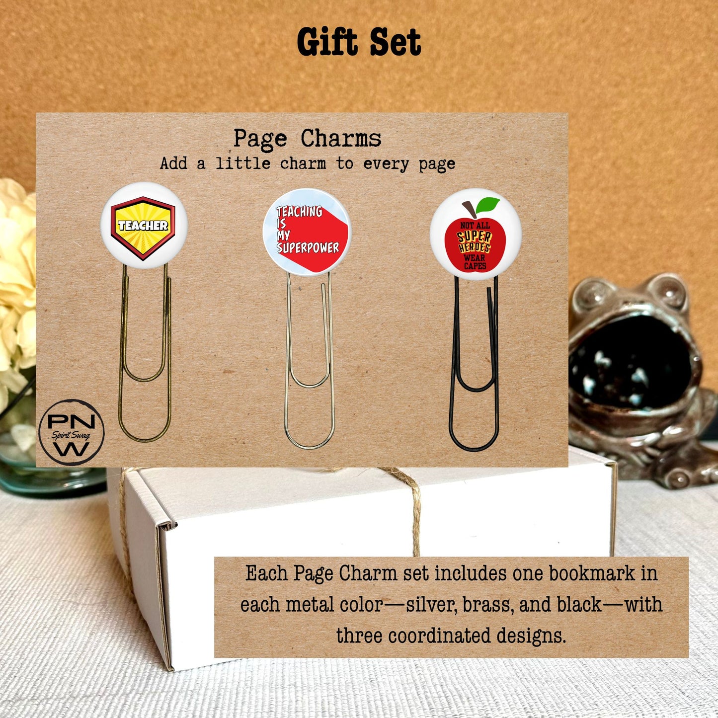 PNW Swag Gift Box – 4-Piece Coordinated Set - Teachers are Heroes