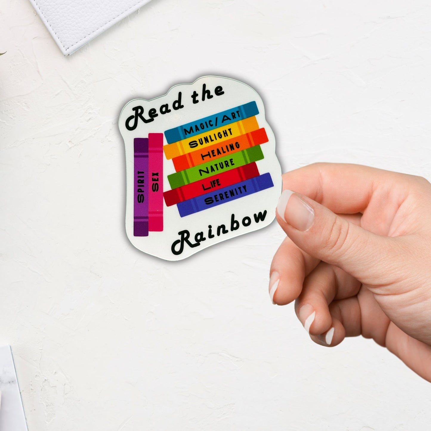 Vinyl Sticker 3" - Read the Rainbow