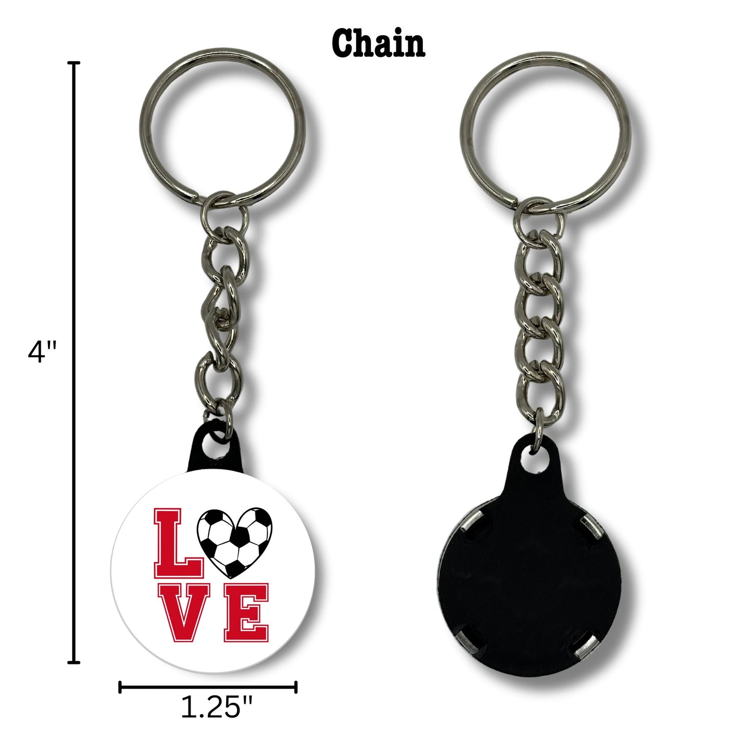 Keychain - Love Soccer