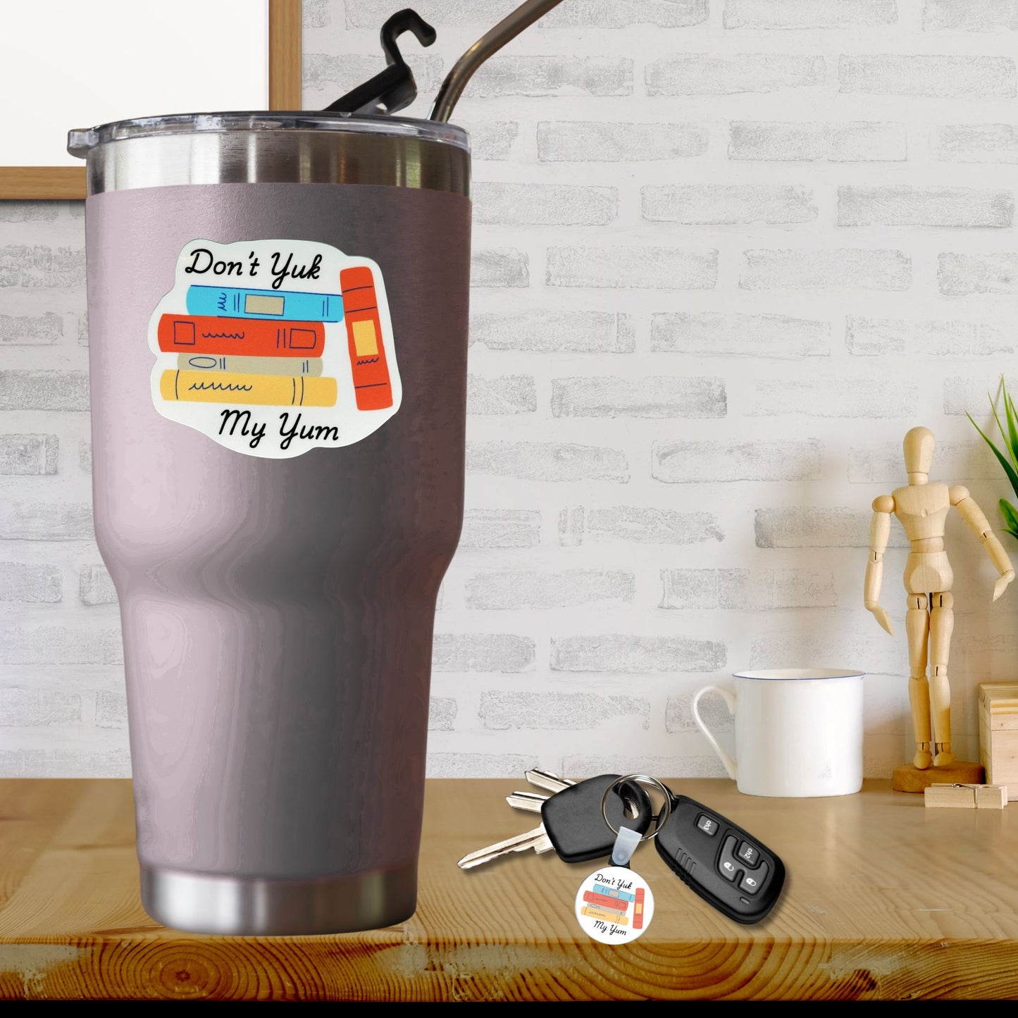 Vinyl Sticker 3" - Don't Yuk My Yum