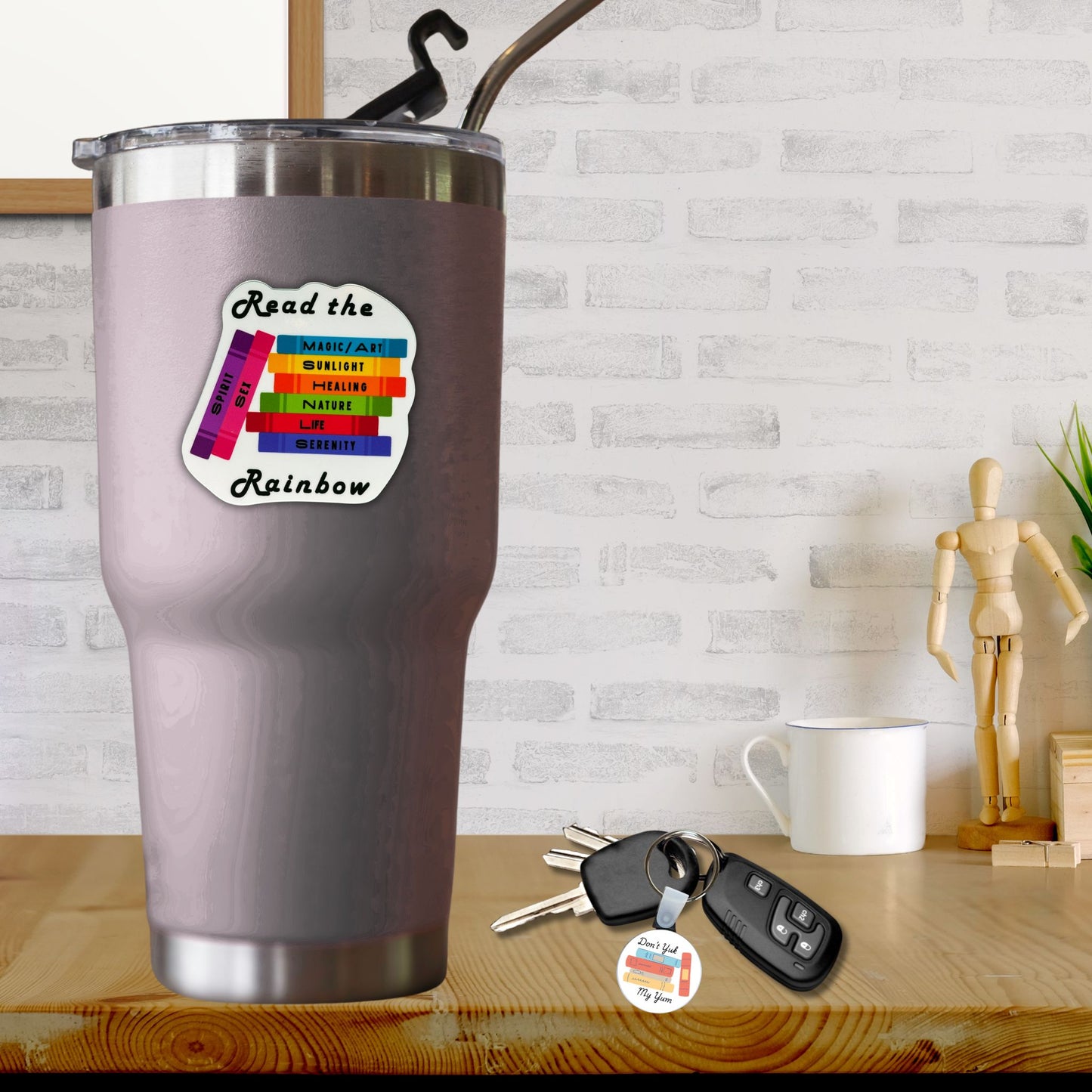 Vinyl Sticker 3" - Read the Rainbow