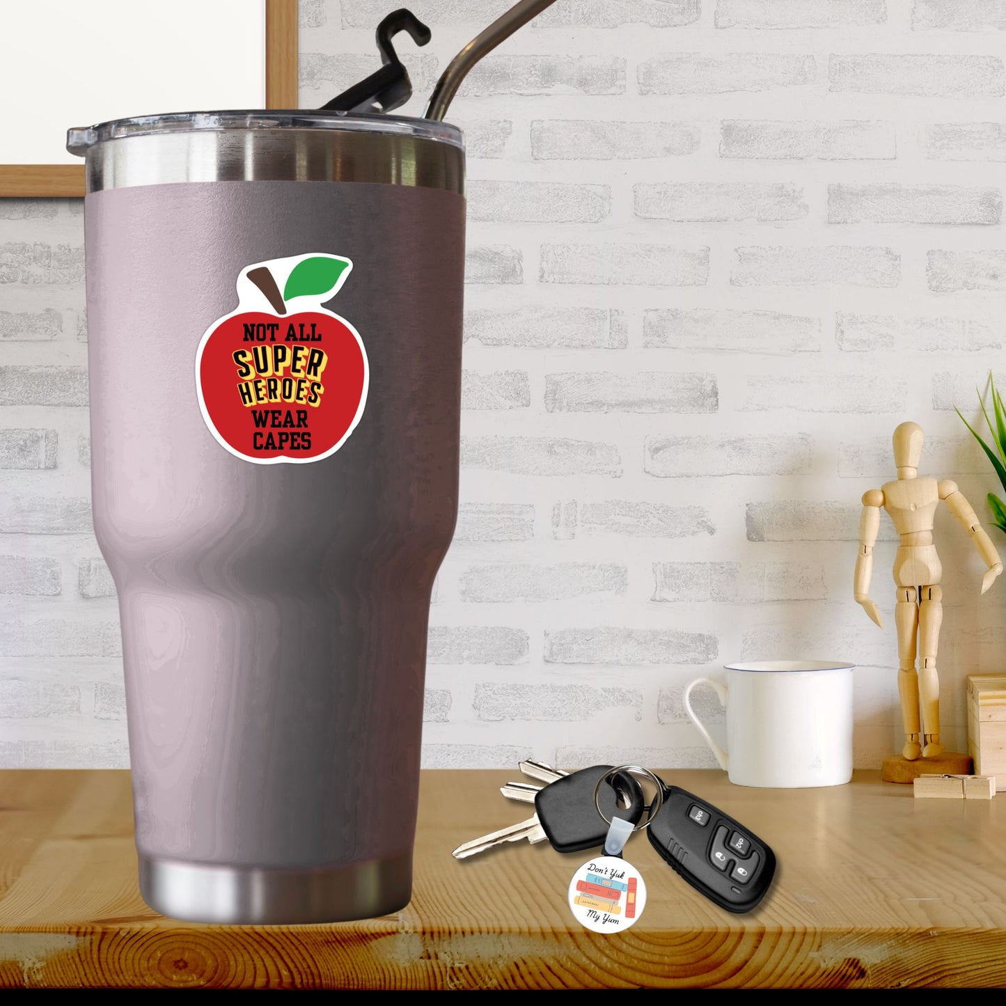 Vinyl Sticker 2.5" - Superhero Teacher