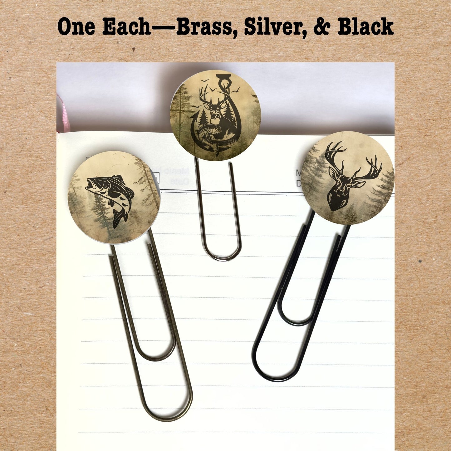 Jumbo Metal Bookmark Set - Woodland Bounty