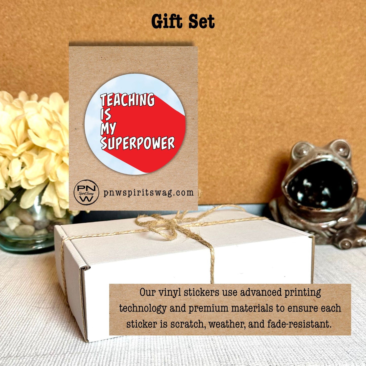 PNW Swag Gift Box – 4-Piece Coordinated Set - Teachers are Heroes