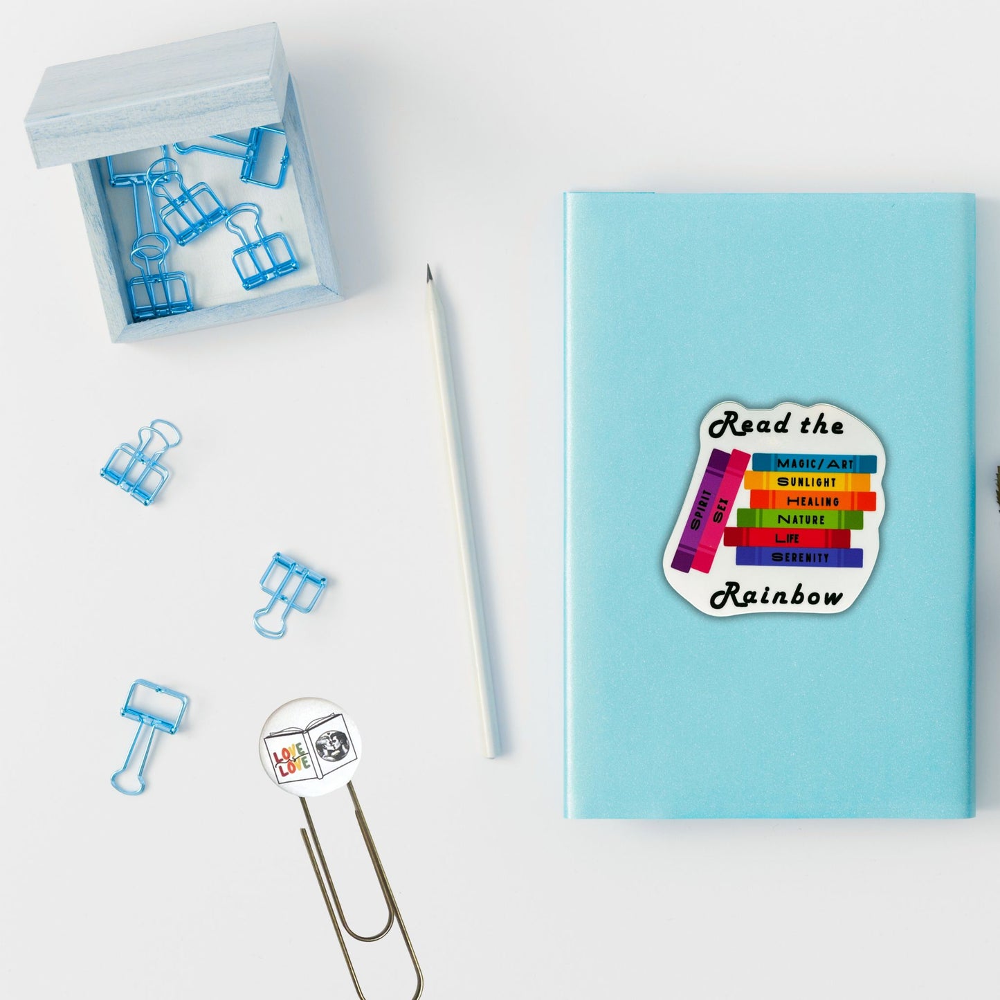 Vinyl Sticker 3" - Read the Rainbow