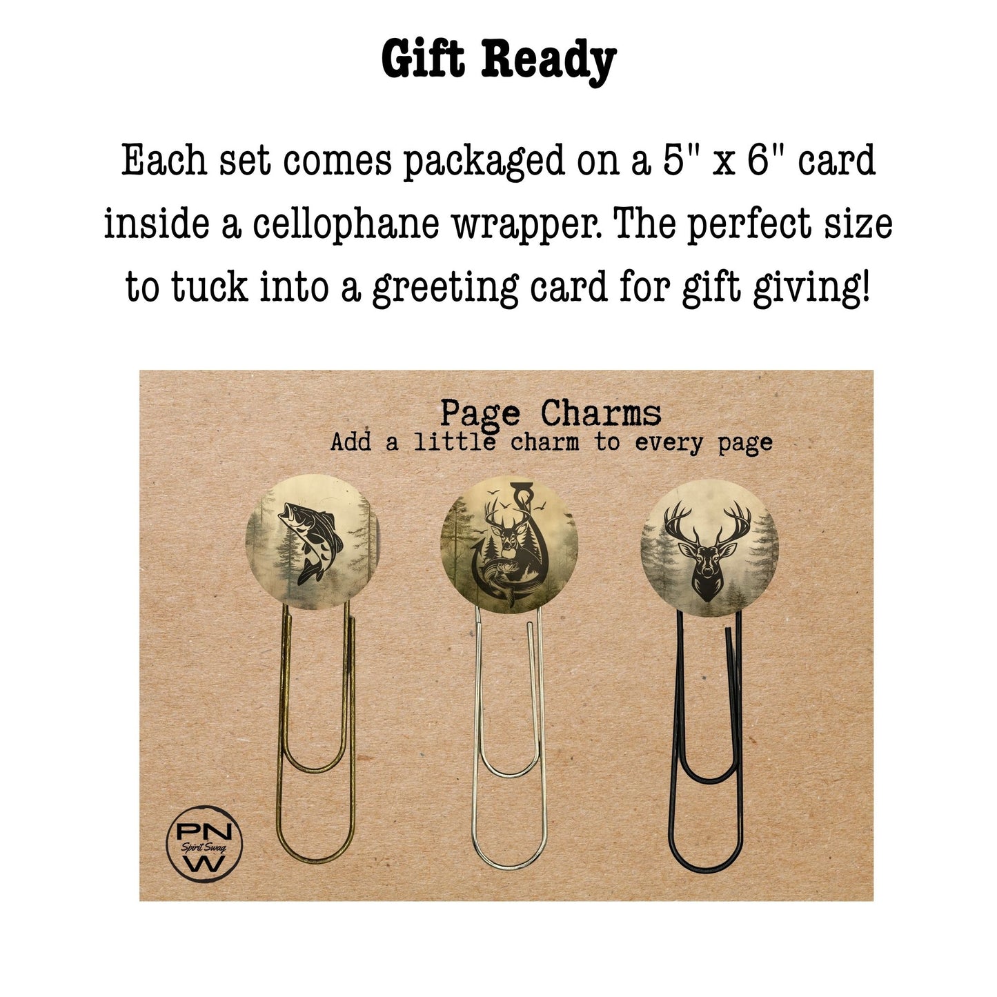 Jumbo Metal Bookmark Set - Woodland Bounty