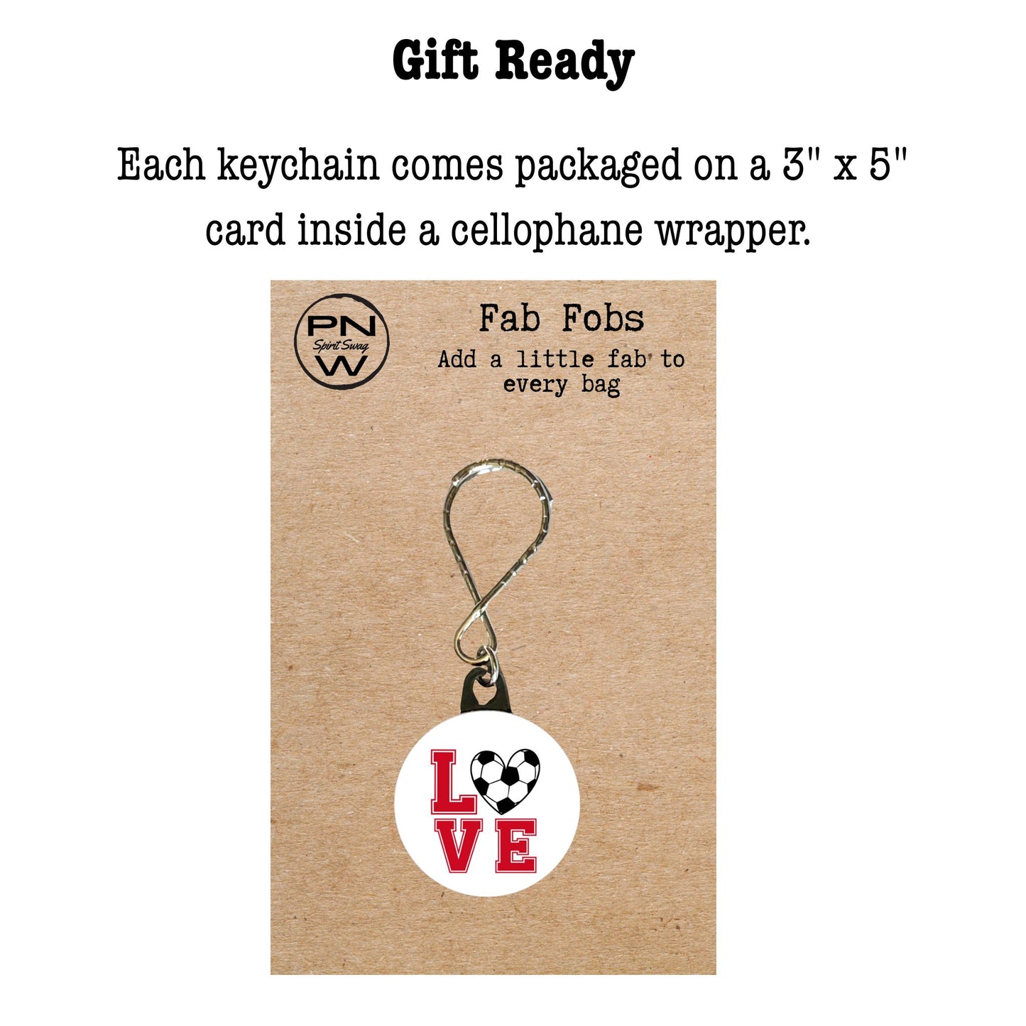 Keychain - Love Soccer