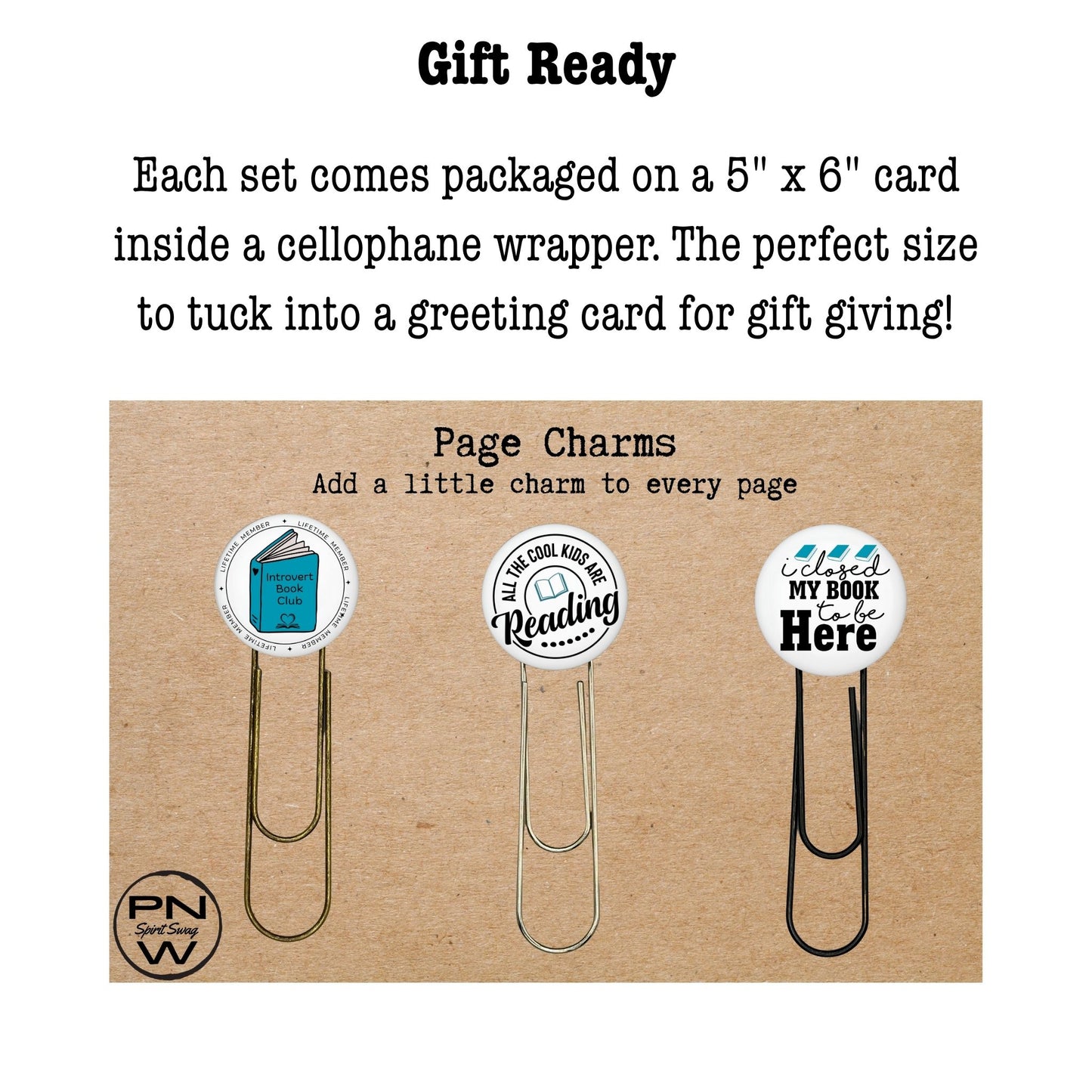 Jumbo Metal Bookmark Set - Bookish Fun